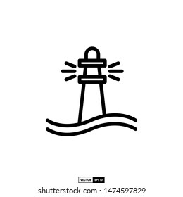 lighthouse icon, design inspiration vector template for interface and any purpose