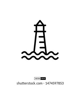 lighthouse icon, design inspiration vector template for interface and any purpose