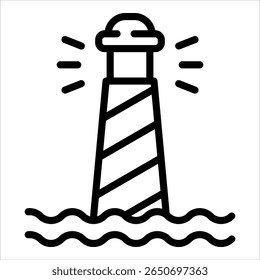 Lighthouse Icon Element For Design