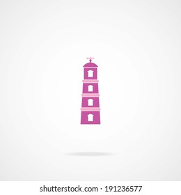 Lighthouse icon. EPS-10.