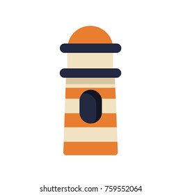 lighthouse icon flat color
