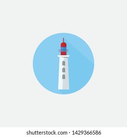 lighthouse icon graphic element. Illustration, template design
