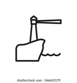 lighthouse icon illustration isolated vector sign symbol