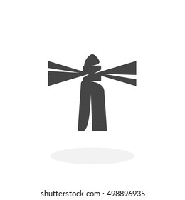 Lighthouse icon isolated on white background. Lighthouse vector logo. Flat design style. Modern vector pictogram for web graphics - stock vector