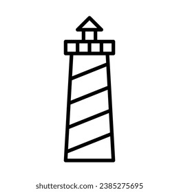 lighthouse icon in line style