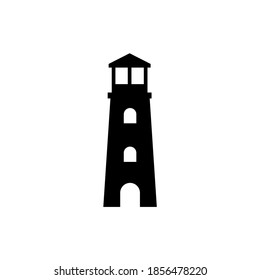 Lighthouse icon, logo isolated on white background