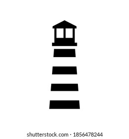 Lighthouse icon, logo isolated on white background
