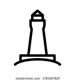 lighthouse icon or logo isolated sign symbol vector illustration - high quality black style vector icons
