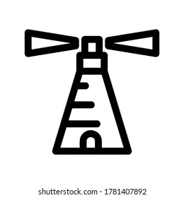 lighthouse icon or logo isolated sign symbol vector illustration - high quality black style vector icons
