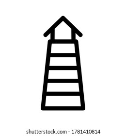lighthouse icon or logo isolated sign symbol vector illustration - high quality black style vector icons
