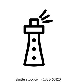 lighthouse icon or logo isolated sign symbol vector illustration - high quality black style vector icons
