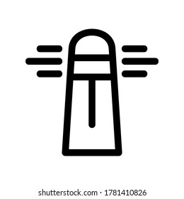 lighthouse icon or logo isolated sign symbol vector illustration - high quality black style vector icons
