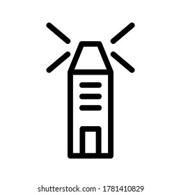 lighthouse icon or logo isolated sign symbol vector illustration - high quality black style vector icons
