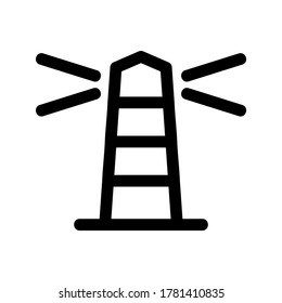 lighthouse icon or logo isolated sign symbol vector illustration - high quality black style vector icons

