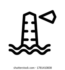 lighthouse icon or logo isolated sign symbol vector illustration - high quality black style vector icons
