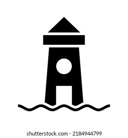 lighthouse icon or logo isolated sign symbol vector illustration - high quality black style vector icons
