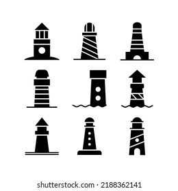 lighthouse icon or logo isolated sign symbol vector illustration - Collection of high quality black style vector icons
