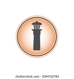 Lighthouse icon. Logos or icons. Vector. White background. Icons for computer game.

