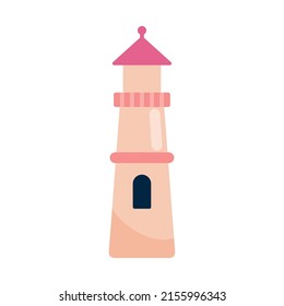lighthouse icon on white background