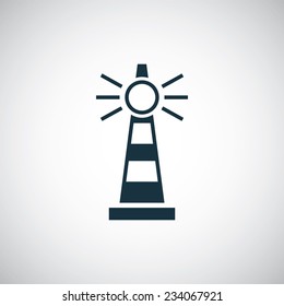 lighthouse icon on white background 