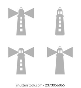 lighthouse icon on a white background, vector illustration