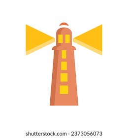 lighthouse icon on a white background, vector illustration
