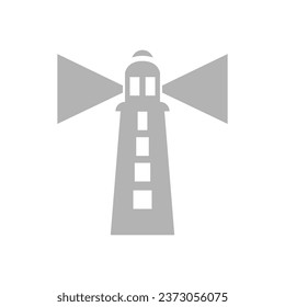 lighthouse icon on a white background, vector illustration