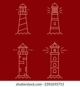 Lighthouse, lighthouse icon, original, designer lighthouse icon set. Vector illustration. Vector.