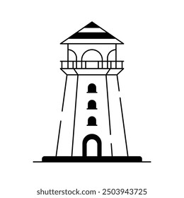 Lighthouse icon, perfect for coastal, navigation and maritime themed designs