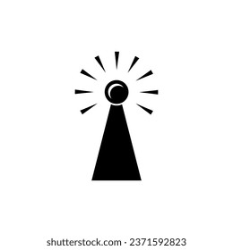 Lighthouse Icon. Sailor, Fisherman Guidance. Navigation Symbol - Vector.