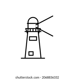lighthouse icon, searchlight icon vector illustration
