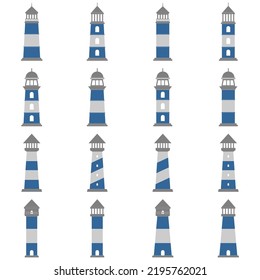 lighthouse icon set, lighthouse vector  set sign symbol