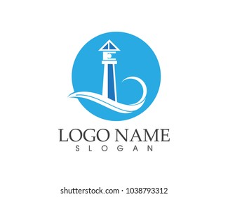 Lighthouse icon sign logo