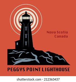 Lighthouse icon or sign, vector illustration