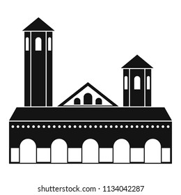 Lighthouse icon. Simple illustration of lighthouse vector icon for web design isolated on white background