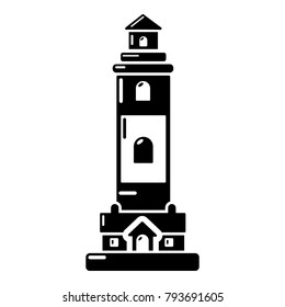 Lighthouse icon. Simple illustration of lighthouse vector icon for web