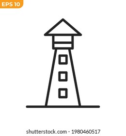 lighthouse icon symbol template for graphic and web design collection logo vector illustration