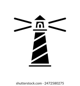 lighthouse icon symbol vector template