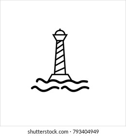 Lighthouse icon vector