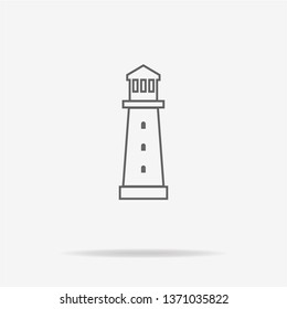 Lighthouse icon. Vector concept illustration for design.