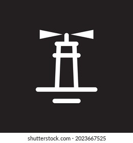 Lighthouse icon. Vector concept illustration for design.