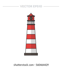 lighthouse icon. vector illustration