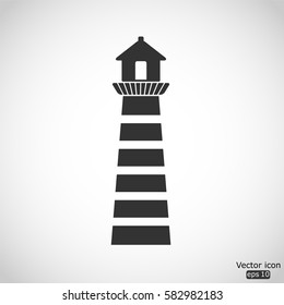 Lighthouse icon - vector  illustration