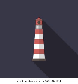 lighthouse icon. vector illustration