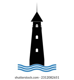 lighthouse icon vector illustration design