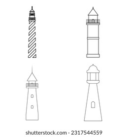 lighthouse icon vector illustration design