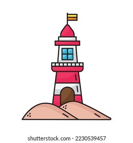 Lighthouse icon vector illustration - Eps 10