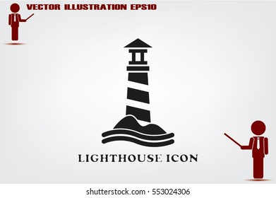 Lighthouse icon vector illustration EPS 10.