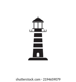 lighthouse icon vector illustration logo design