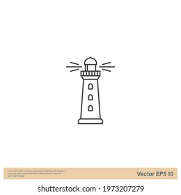 lighthouse Icon Vector illustration simple design element